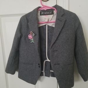 Wool little girls blazer sz is 2-3yrs